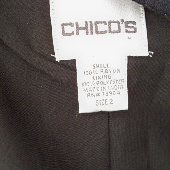 CHICO'S Sz 2/L Black Fully Beaded Evening Jacket - Picture 4 of 4